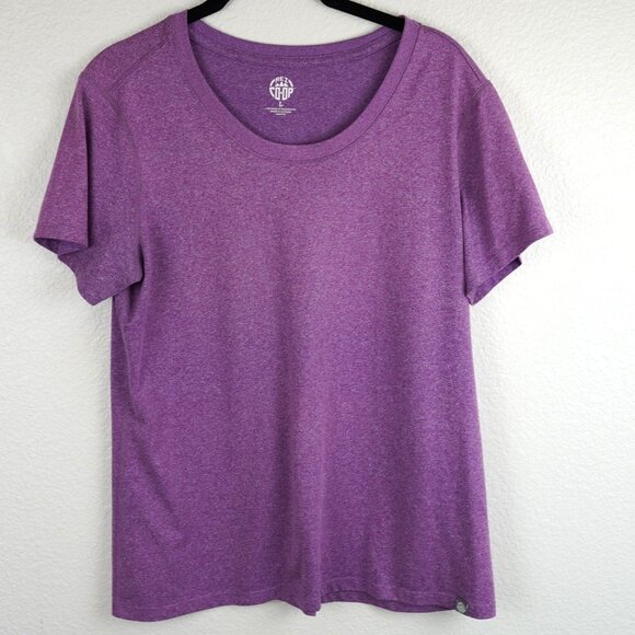 REI Co-op Womens Purple Tech Tee L Lightweight Moisture-Wicking Performance Shir - Picture 1 of 6